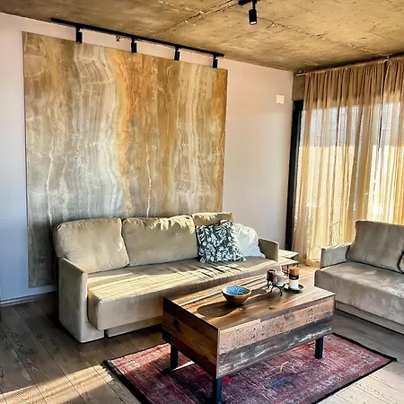 Industrial Penthouse With Panoramic Views By Parkside Boutique Apartment Skopje