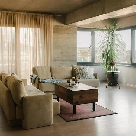 Industrial Penthouse With Panoramic Views By Parkside Boutique Apartment Skopje