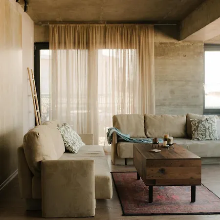 Industrial Penthouse With Panoramic Views By Parkside Boutique Apartment Skopje