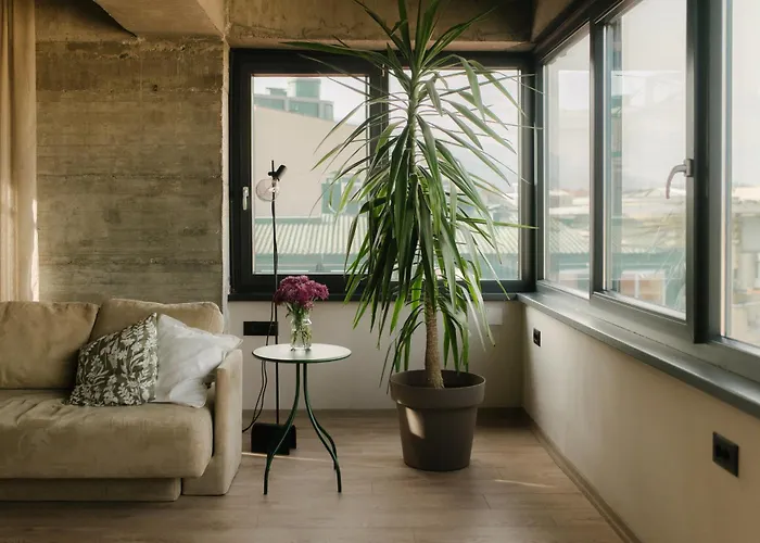 Industrial Penthouse With Panoramic Views By Parkside Boutique Skopje