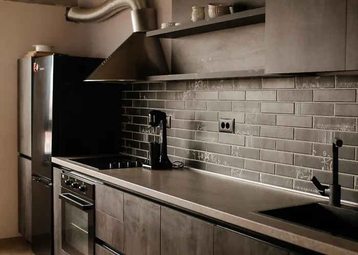 Industrial Penthouse With Panoramic Views By Parkside Boutique Skopje