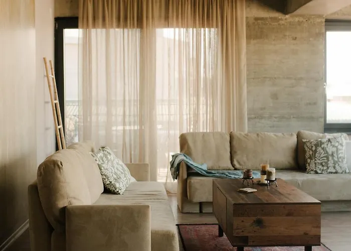 Industrial Penthouse With Panoramic Views By Parkside Boutique Apartment Skopje